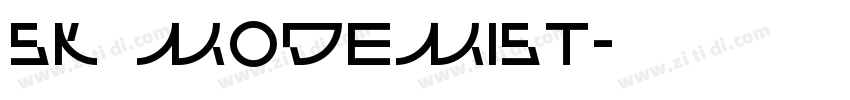 Sk Modemist字体转换